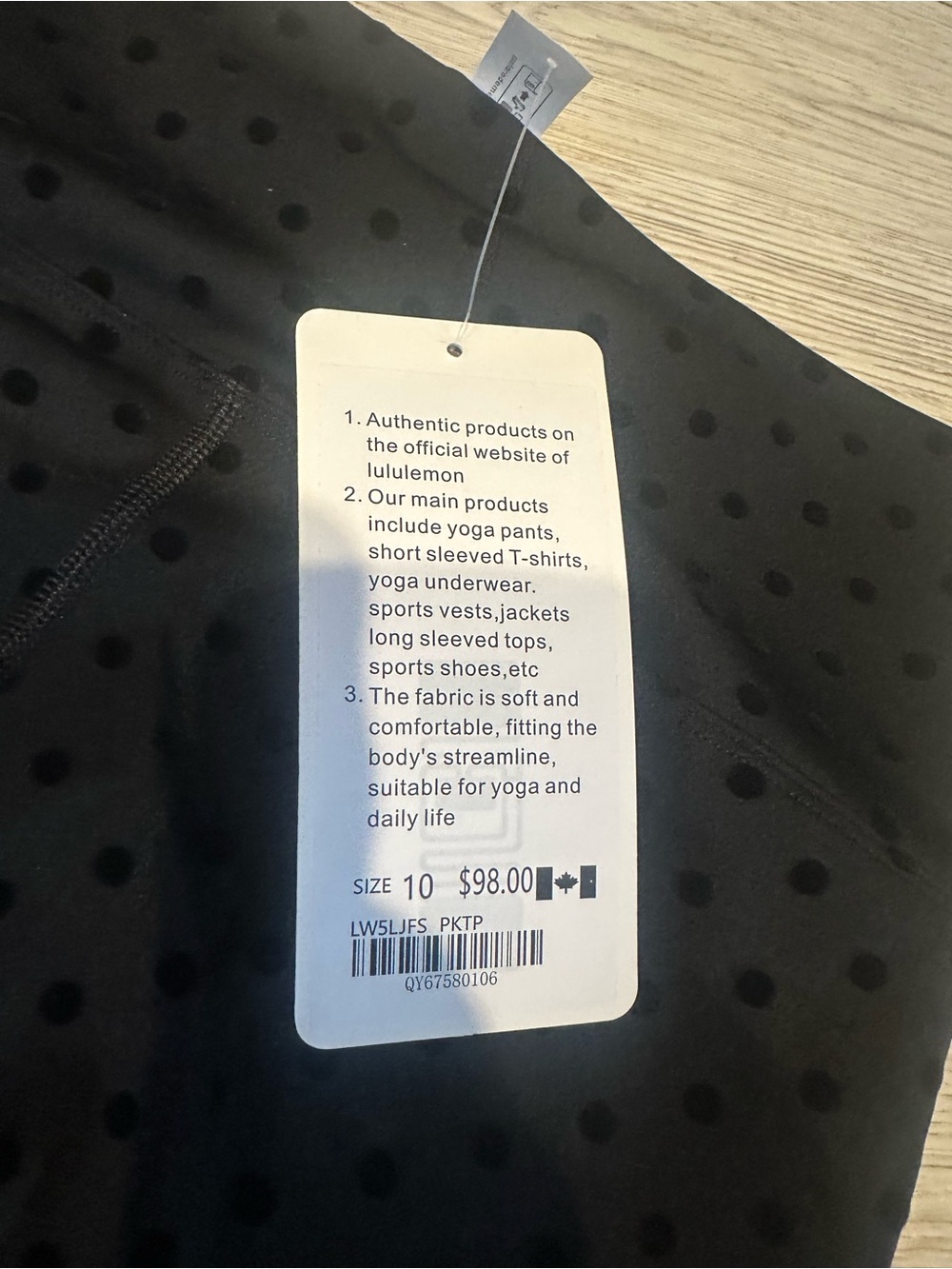 Lululemon Black Polka Dot Jacket & Short Set 10 - Picture 5 of 5